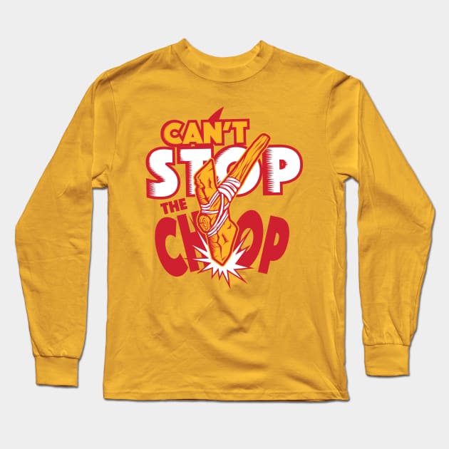 Kansas City Chiefs Chop Long Sleeve T-Shirt by stayfrostybro